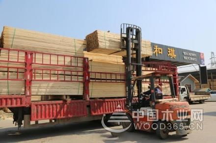 青白江國際木材交易中心 復(fù)工滿產(chǎn) 供需兩旺